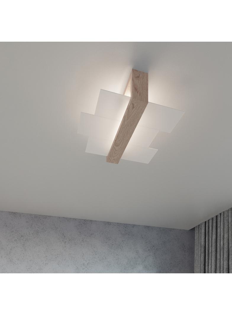 Sollux Plafon FENIKS 2 naturalne drewno SL.0076