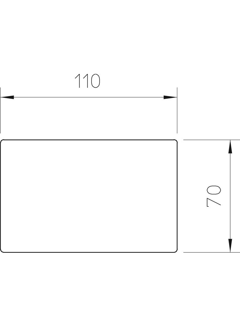 ISSGU70110, PODKŁADKA GUMOWA 70X110X4MM