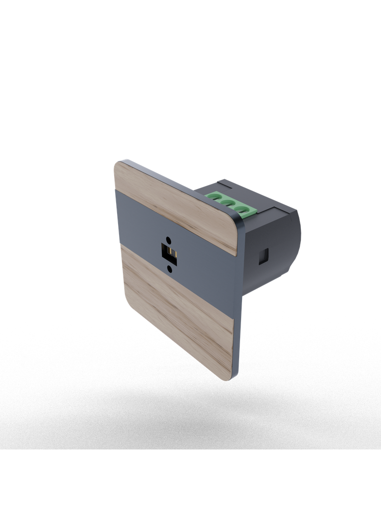 Laserowy czujnik odległości DRL-12, czujnik ruchu, jesion-antracyt