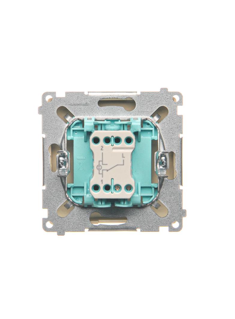 Simon Basic Łącznik schodowy z podświetleniem LED 10A 250V szybkozłączka beż BMW6L.01/12 KONTAKT