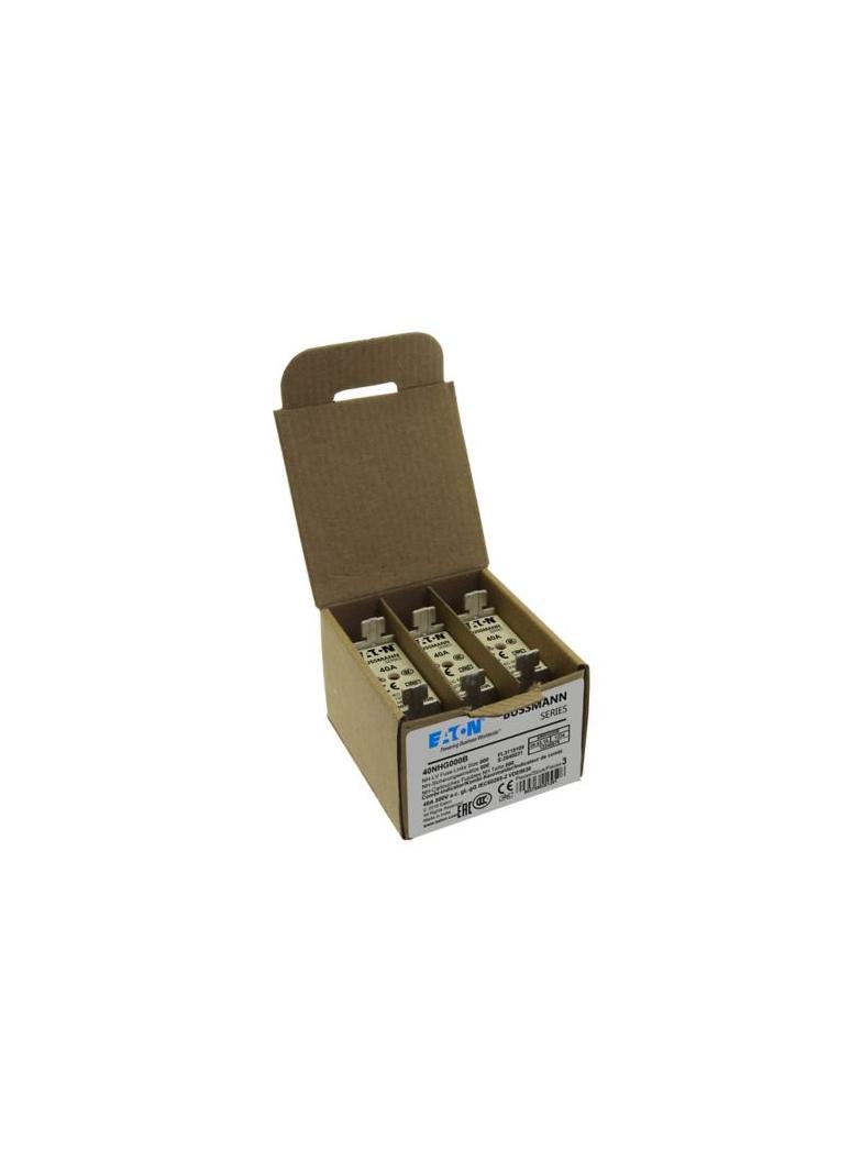 NH FUSE 40A 500V GG/GL SIZE 000 Wkładka NH000 40A 500V GL/GG podwójny wskaźnik 40NHG000B EATON