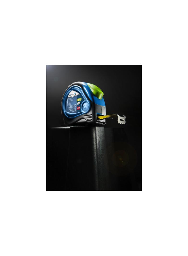 Miara zwijana 5 m, 19 mm, MID, pokryta nylonem, selflock