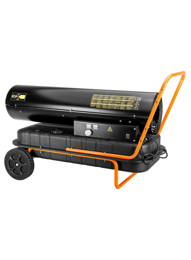 Nagrzewnica olejowa 50kW, zbiornik 56l, kółka