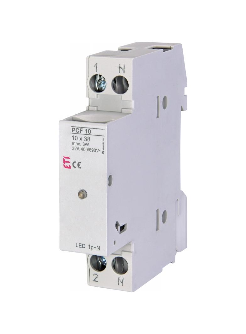 Rozłącznik bezpiecznikowy PCF 10 1P+N LED 002550012 ETI