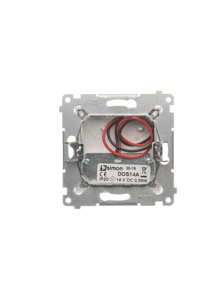 Simon 54 Oprawa oświetleniowa LED 14V DC 0.56 W białe zimne 5900 K srebrny mat