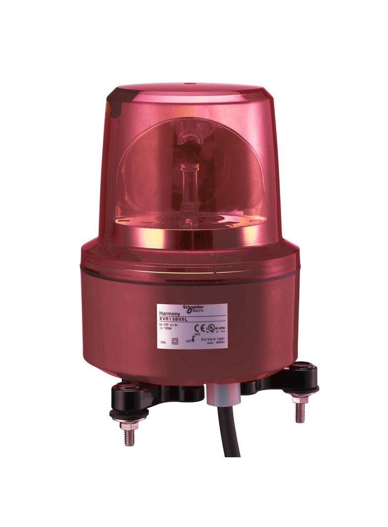 Harmony XVR Sygnalizator obrotowy 130mm czerwony 120VAC IP67 XVR13G04L Schneider