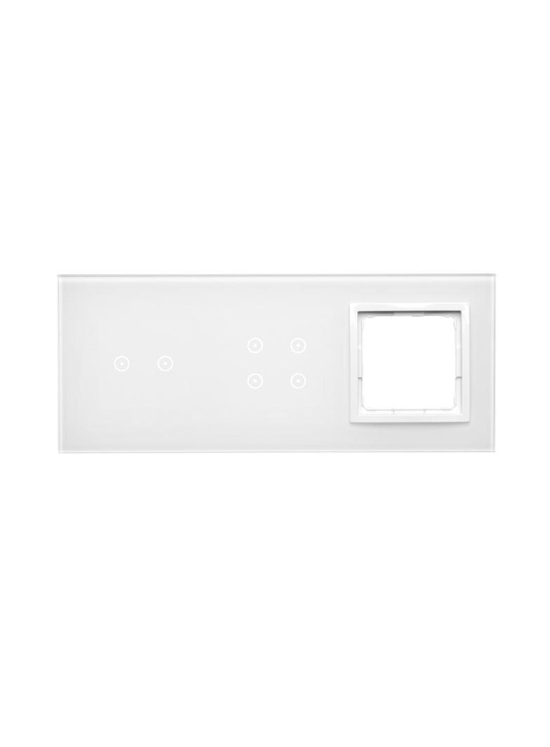 Simon 54 Touch Panel dotykowy S54 Touch 3 moduły 2 pola dotykowe poziome + 4 pola dotykowe + 1 otwór na osprzęt S54 biała perła DSTR3240/70 KONTAKT