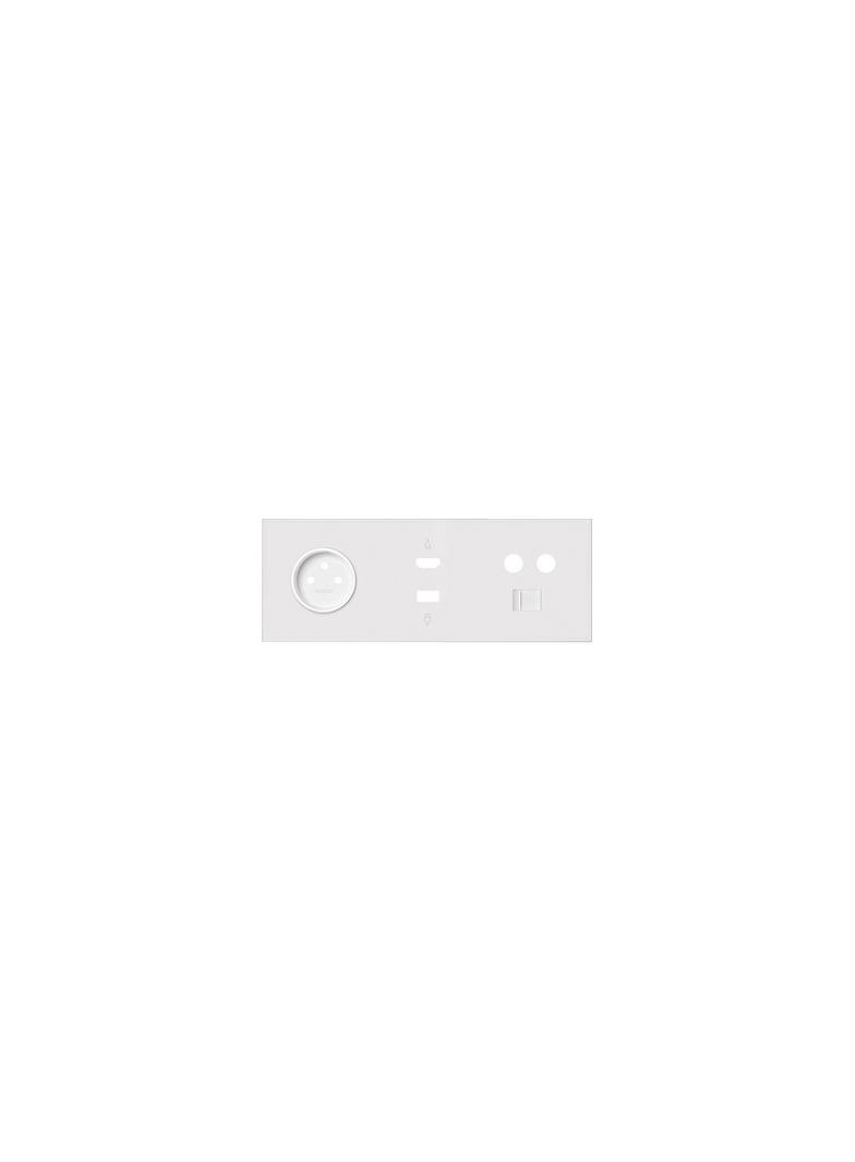 Simon 100 Panel 3-krotny: 1 gniazdo + 1 HDMI + 1 USB + 1 TV + 1 RJ45 biały mat 10020317-230 KONTAKT