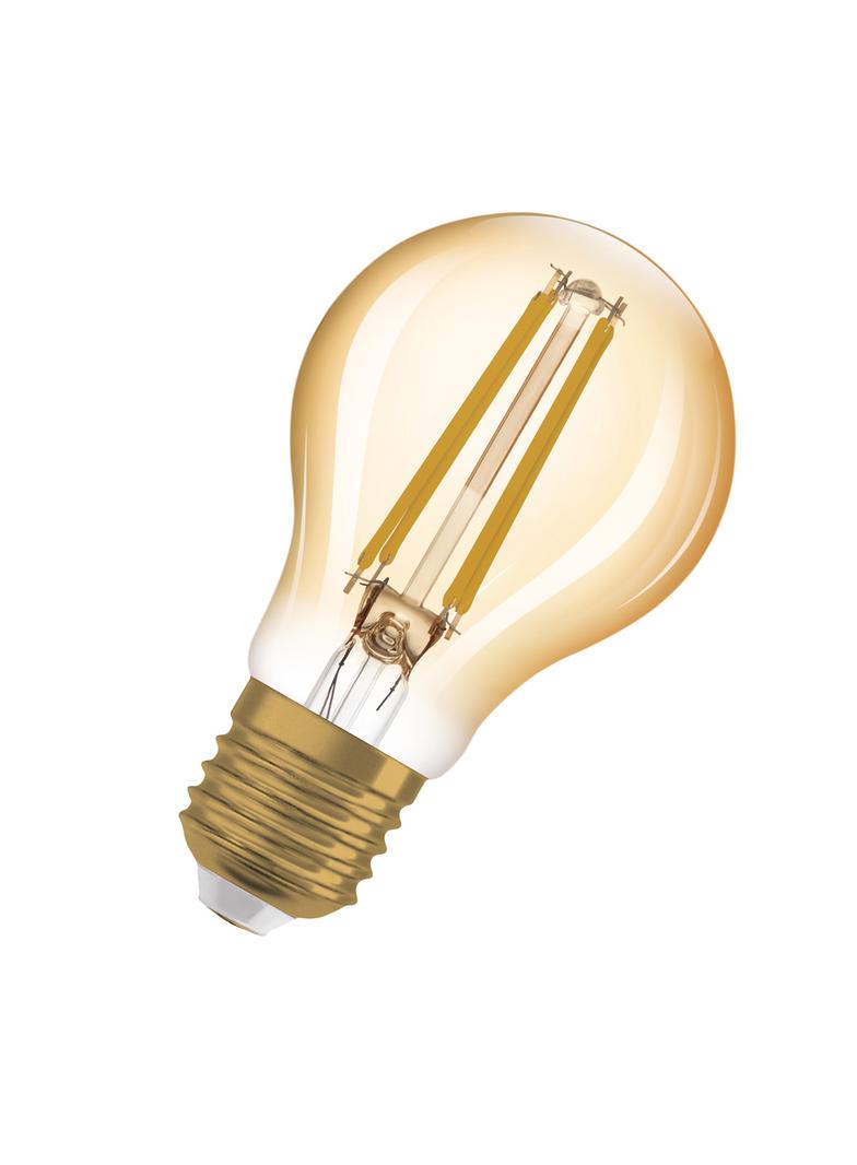 Lampa LED Vintage 1906 CL A Filament szkło przezroczyste GOLD 63 non-dim 7,5W 825 E27