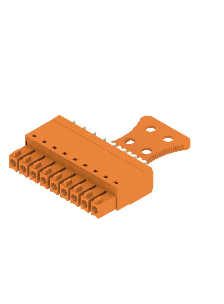 BCF 3.81/09/180ZE SN OR BX Wtyk PCB (złącze wiązki), listwa z gniazdami, 3.81 mm, Liczba biegunów: 9, PUSH IN, złącze sprężynowe /50szt./ 1235830000 WEIDMÜLLER
