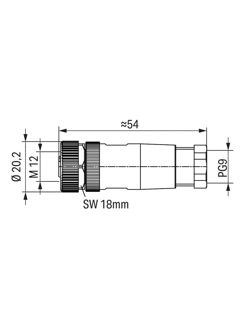 Gniazdo proste M12 756‑9213/050‑000 WAGO