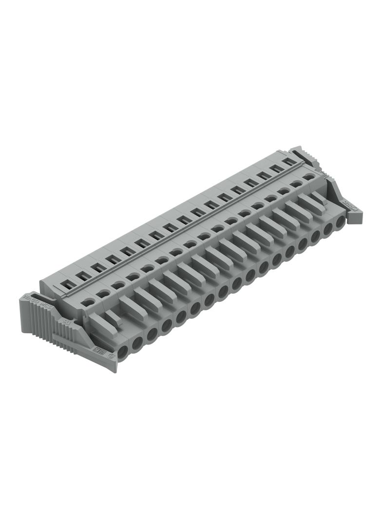 MCS-MIDI Classic gniazdo 17-bieg. szare raster 5 mm /10szt./ WAGO