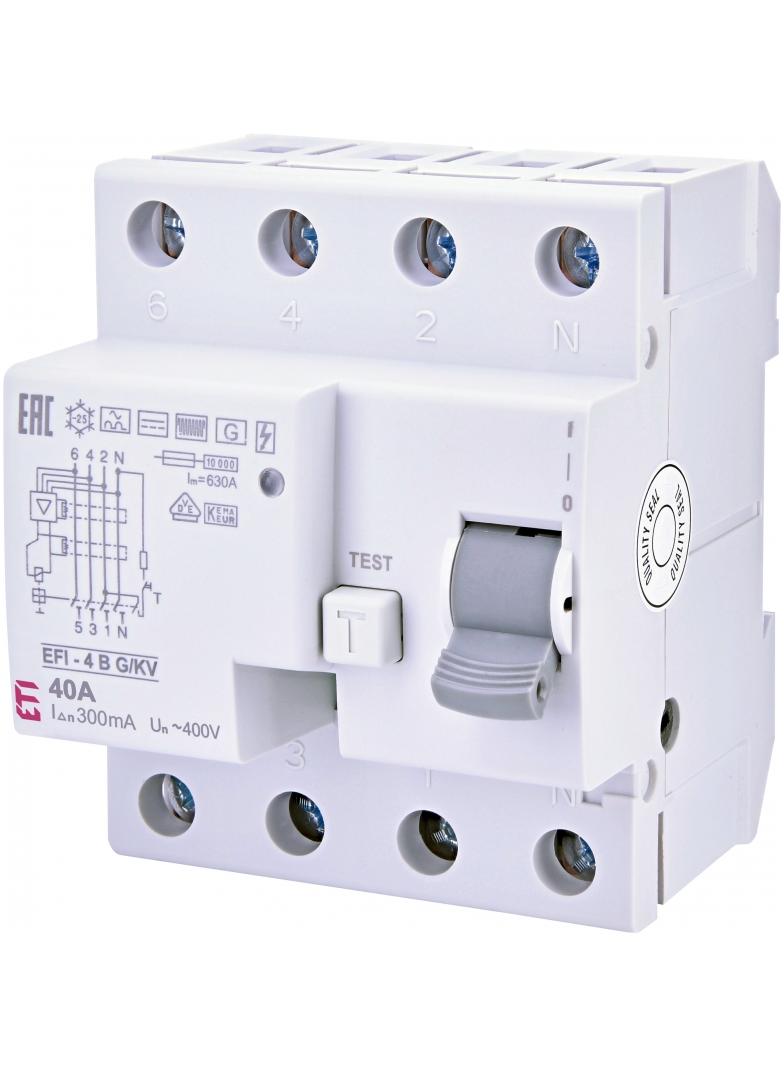 EFI-4 B G/KV 40/0.3 - Wyłacznik różnicowoprądowy