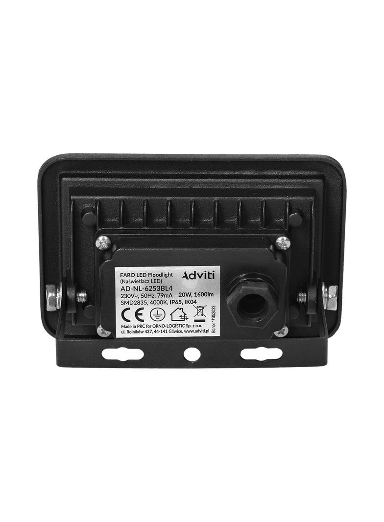FARO LED 20W naświetlacz 1600lm, IP65, 4000K AD-NL-6253BL4 ORNO
