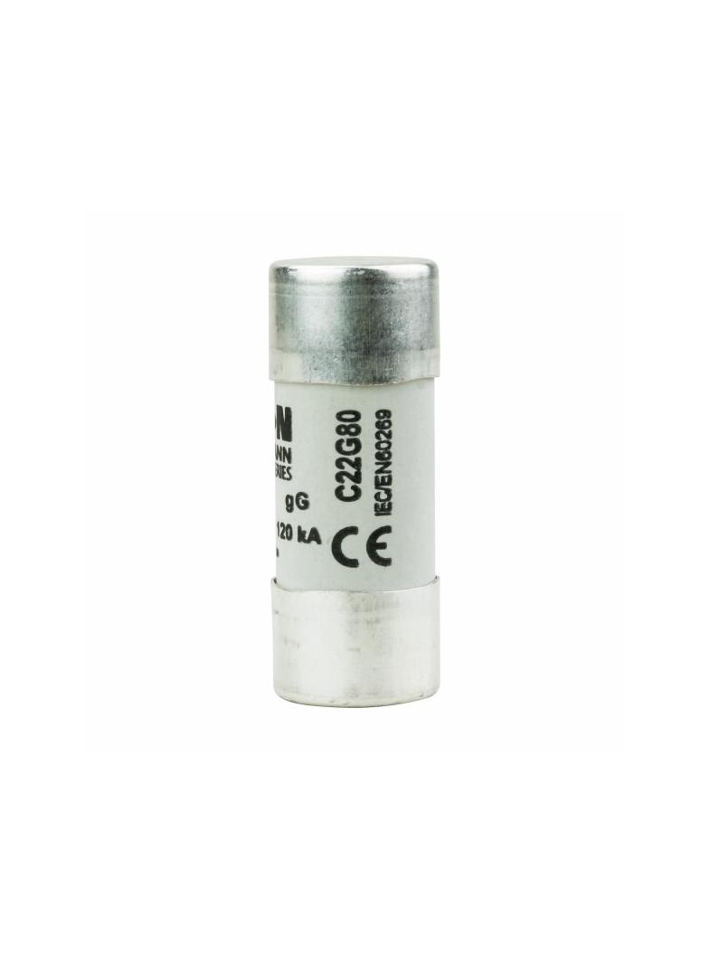 CYLINDRICAL FUSE 22 x 58 80A GG 500V AC Wkładka cylindryczna 22 x 58mm 80A GG 500V AC C22G80 EATON