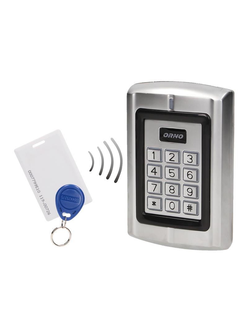 Zamek szyfrowy z czytnikiem kart i breloków zbliżeniowych IP44 OR-ZS-802 ORNO
