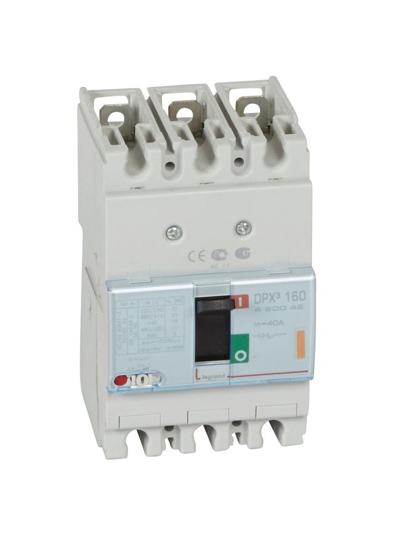 Wyłącznik DPX3 160 3P 40A 25Ka 420042 LEGRAND