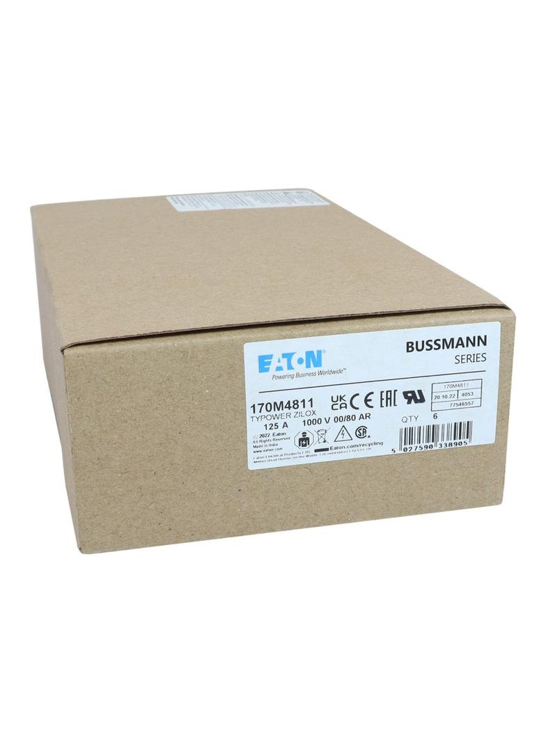 125A 1000V 00/80 aR INDICATOR FUSE Wkładka szybka 125A AC 1000V rozmiar 00 30x47x98 mm aR D 170M4811