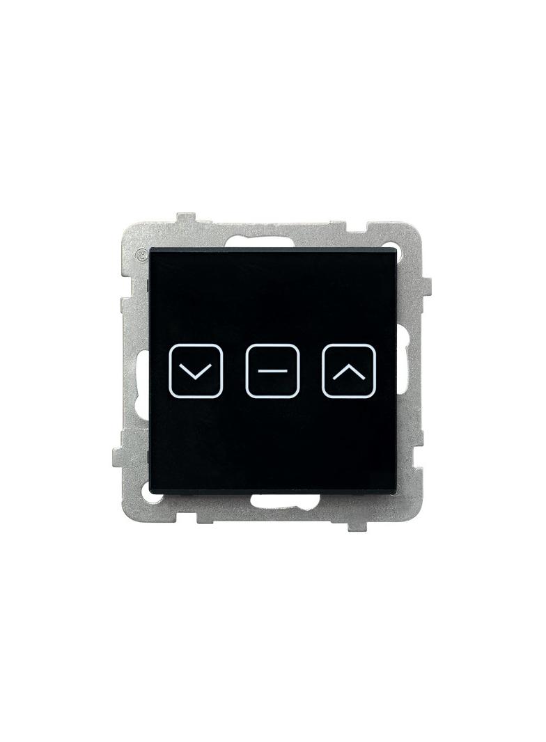 SONATA TOUCH Łącznik dotykowy żaluzjowy z podświetleniem - kolor czarne szkło