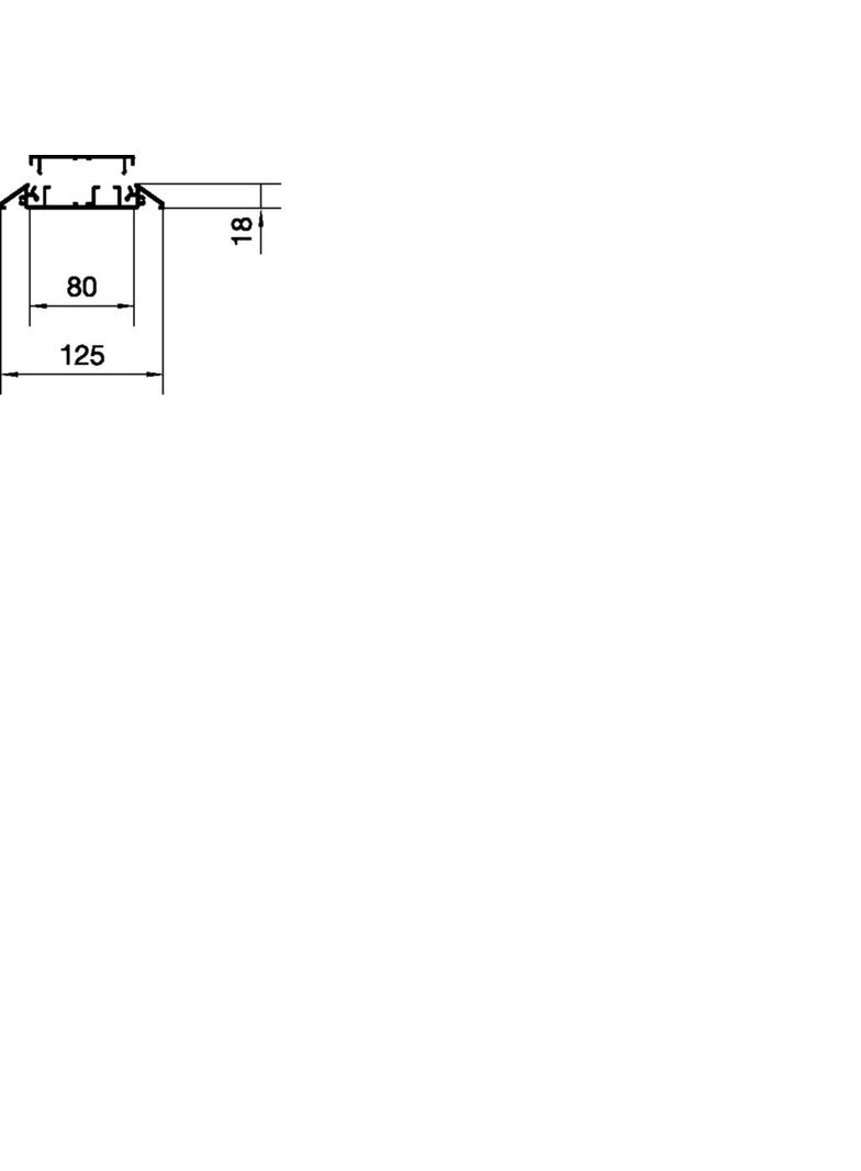 tehalit.AK Kanał napodłogowy 4 komory 18x125mm aluminium AKA181250ELN HAGER