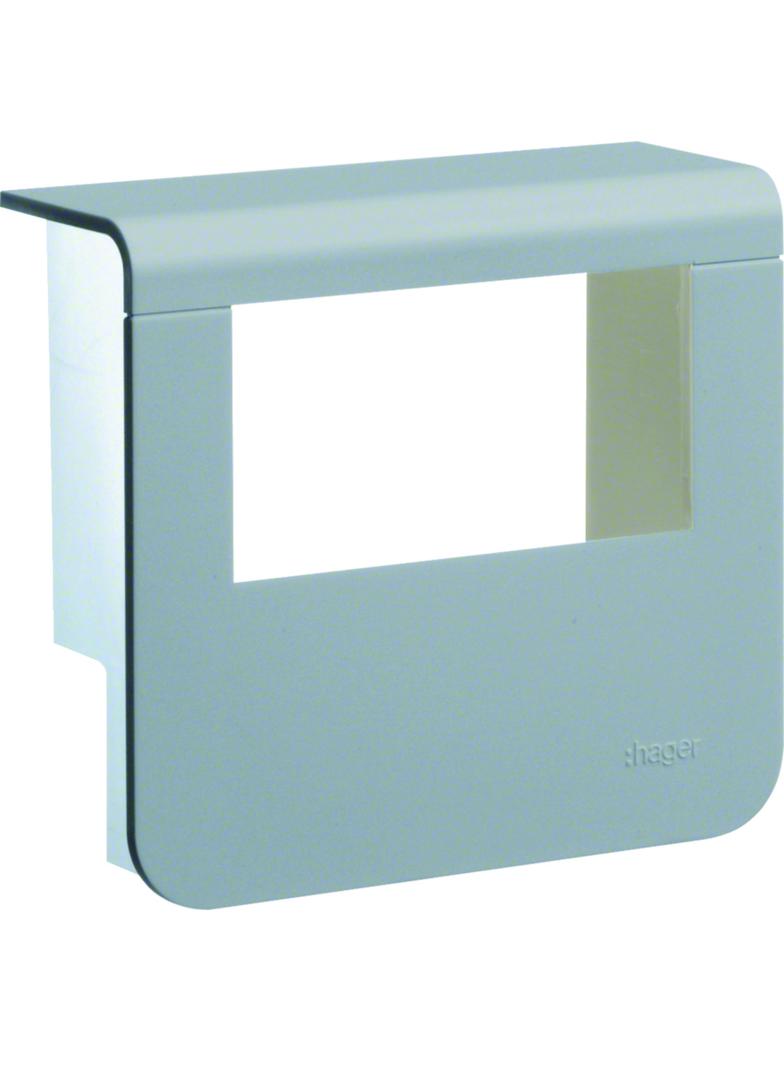 tehalit.SL Pokrywa nośnika urządzeń 20x55 2*45x45 aluminium SL20055932D1 HAGER