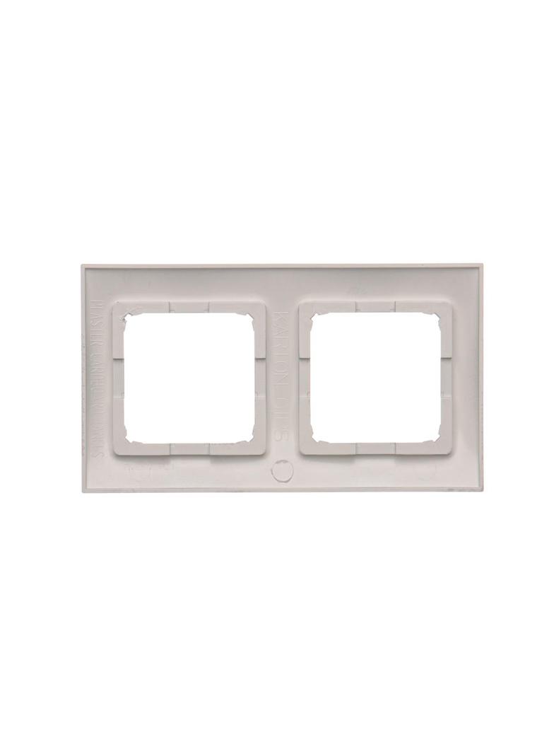 Simon 54 Premium Ramka 2-krotna PREMIUM do puszek karton-gips IP20 / IP44 srebrny mat DRK2/43 KONTAKT