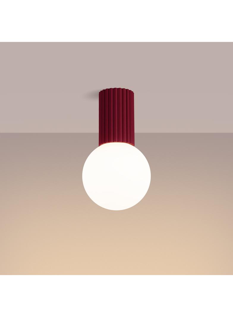Plafon HALO burgund IP44