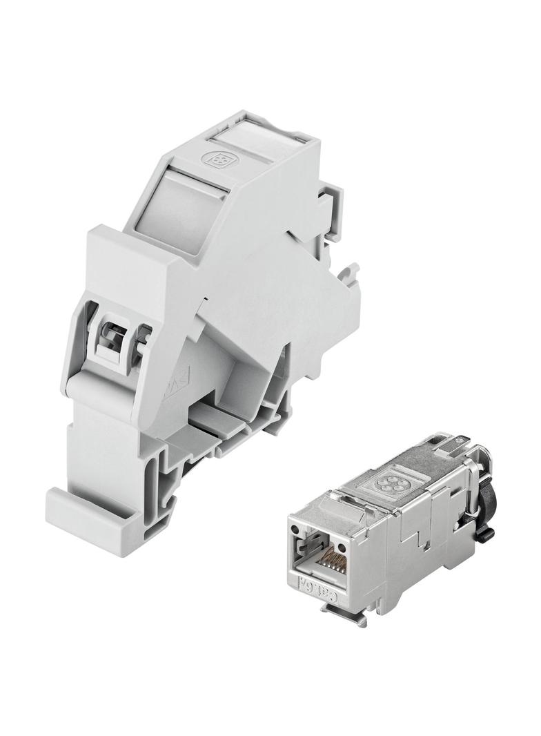EPIC DATA HS RJ45 F 10G A (gniazdo Ethernet na szynę TH)