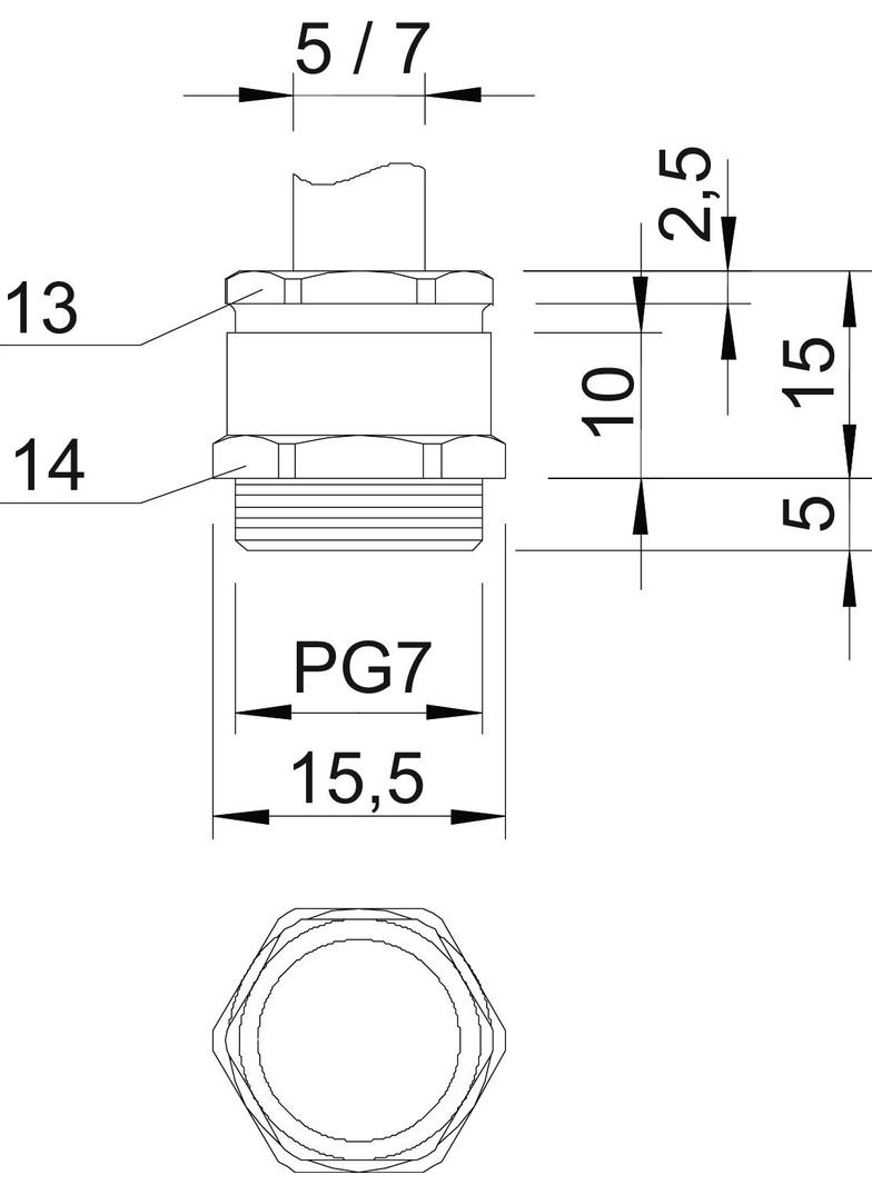 163/MS, DŁAWIKI PG7 Z PIERŚCIENIEM US