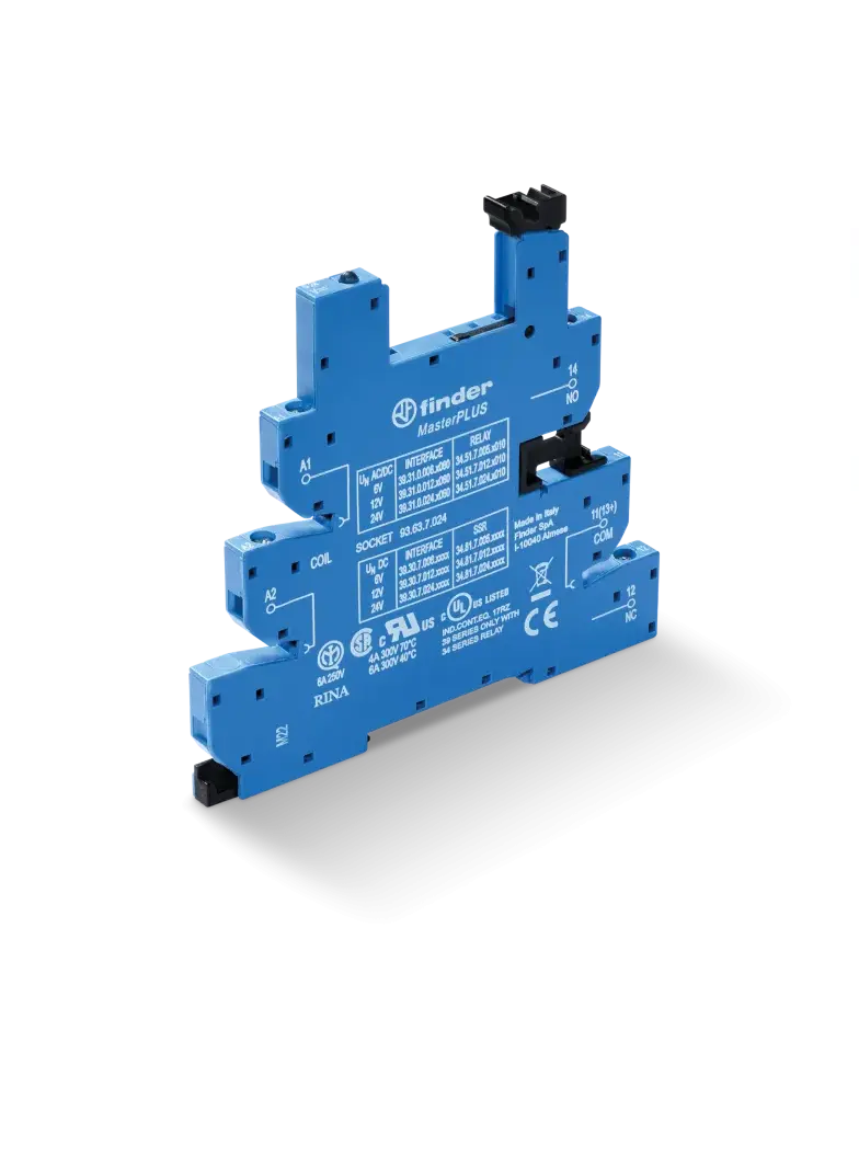 Gniazdo MasterPLUS do przekaźników serii 34; zaciski śrubowe, 93.63.0.125