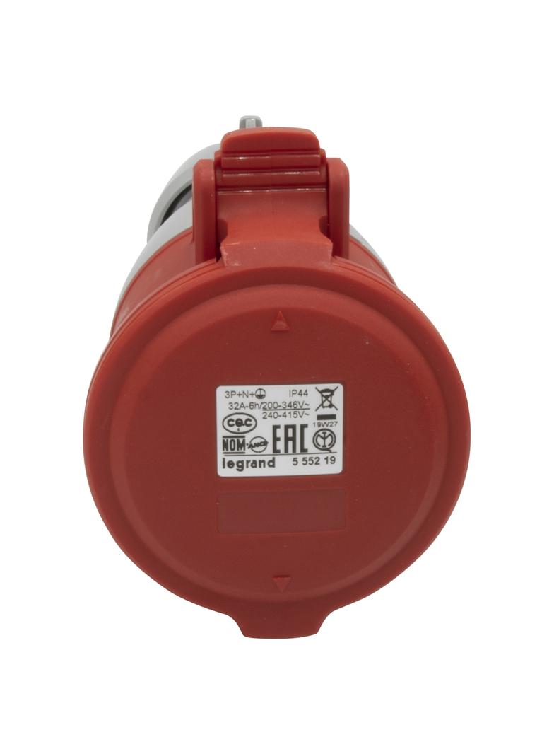 P17 Tempra Pro Gniazdo Przenośne 32A 3P+N+Z 400V IP44 555219 LEGRAND