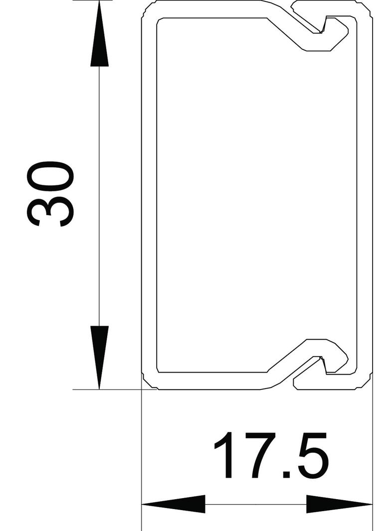 WDKH-15030LGR, Kanał instalacyjny WDK, bezhalogenowy