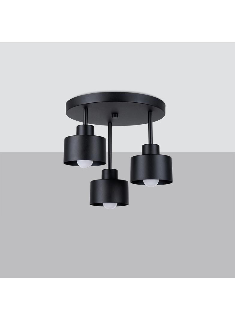 Sollux Plafon SAVAR 3 czarny SL.1131