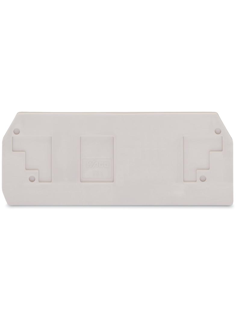 ścianka końcowa jasnoszara