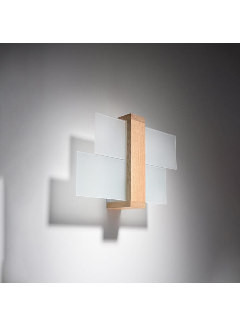 Sollux Kinkiet FENIKS 1 naturalne drewno SL.0077