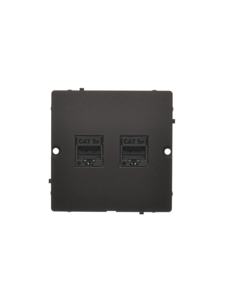Simon BASIC WMUK-0520F2-Y011 Gniazdo komputerowe RJ45 podwójne kategoria 5e (moduł). Mon