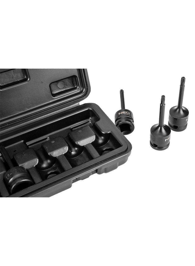 Klucze udarowe Torx 1/2", zestaw 9 szt.