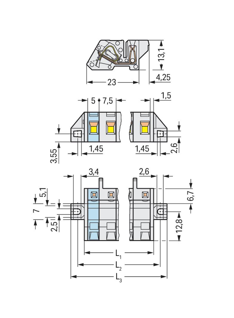 1-przewodowe gniazdo