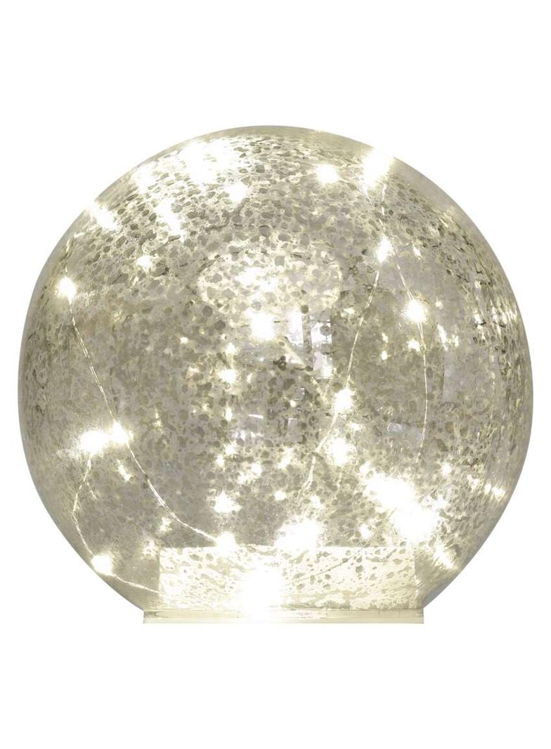 Ozdoba świąteczna kula szklana 20 LED 15 cm 3xAA złota ciepła biel IP20 timer DCLW35 EMOS