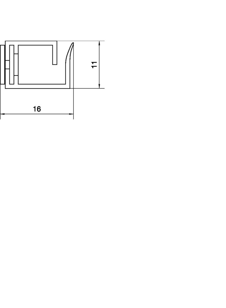 tehalit.VK flex 10 Kanał grzebieniowy L=250mm samoprzylepny szary L2212 HAGER