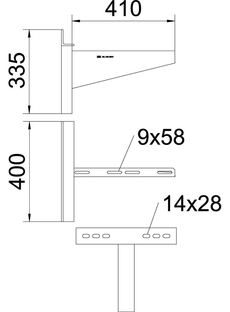 AWSS/41, WSPORNIK ŚCIEN.WYK.CIĘŻ.410 FT