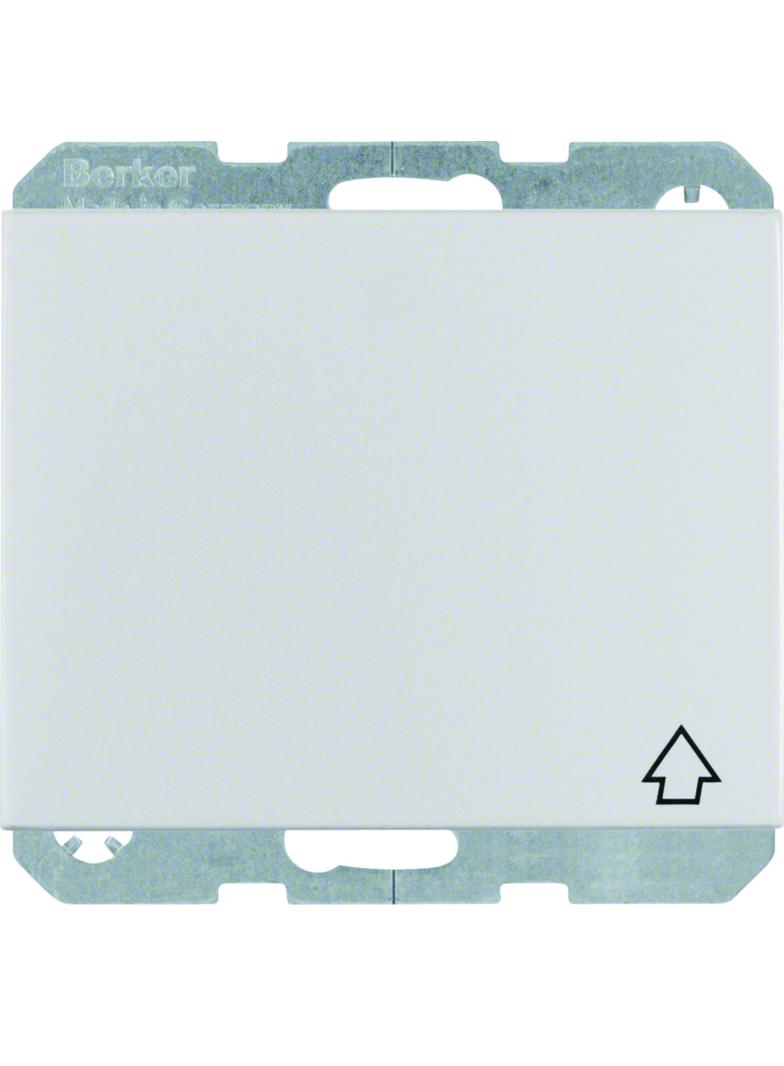 BERKER K.5 Gniazdo SCHUKO z pokrywą aluminium 47517103 HAGER