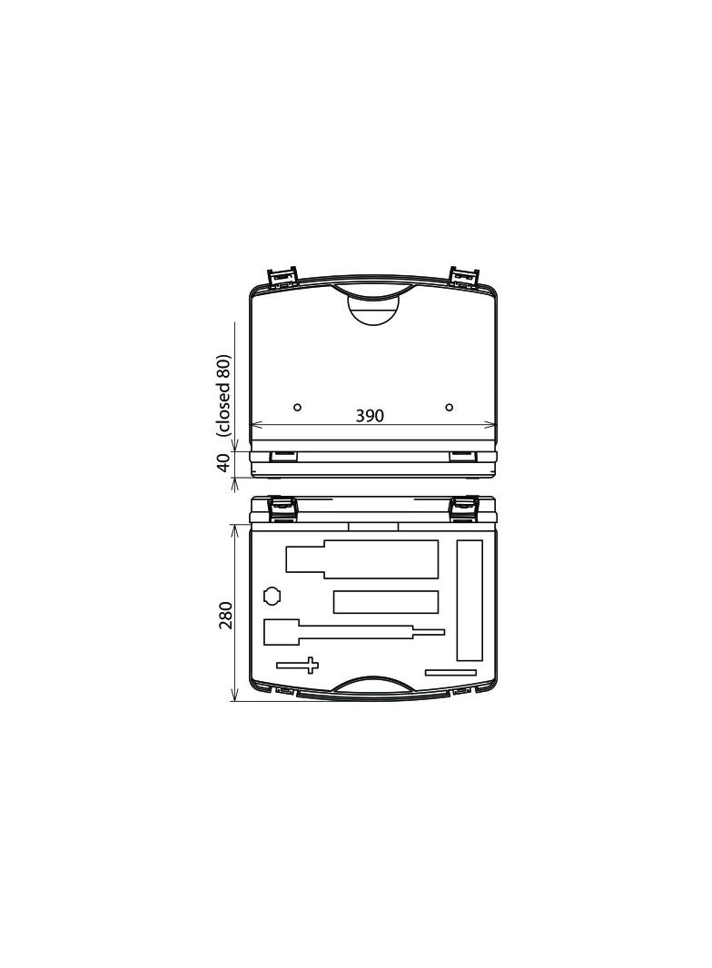 Kufer z tworzywa sztucznego, pusty