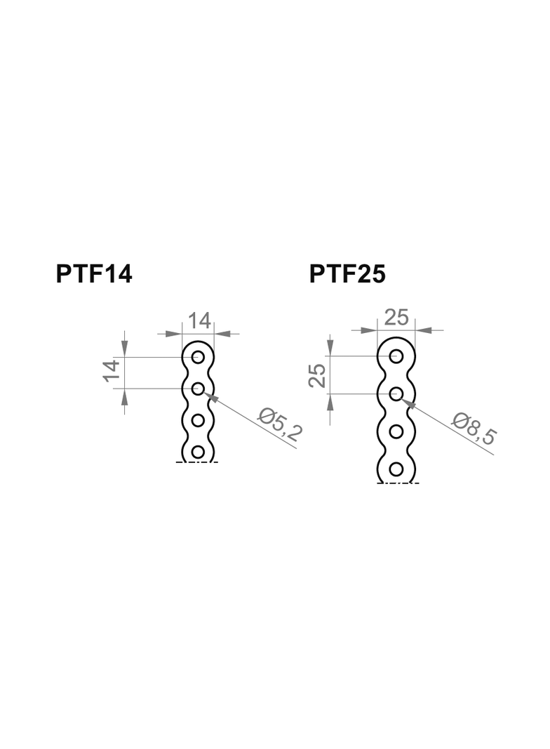 Płaskownik w taśmie Grubość 1,00 mm PTF14/50 641150 BAKS