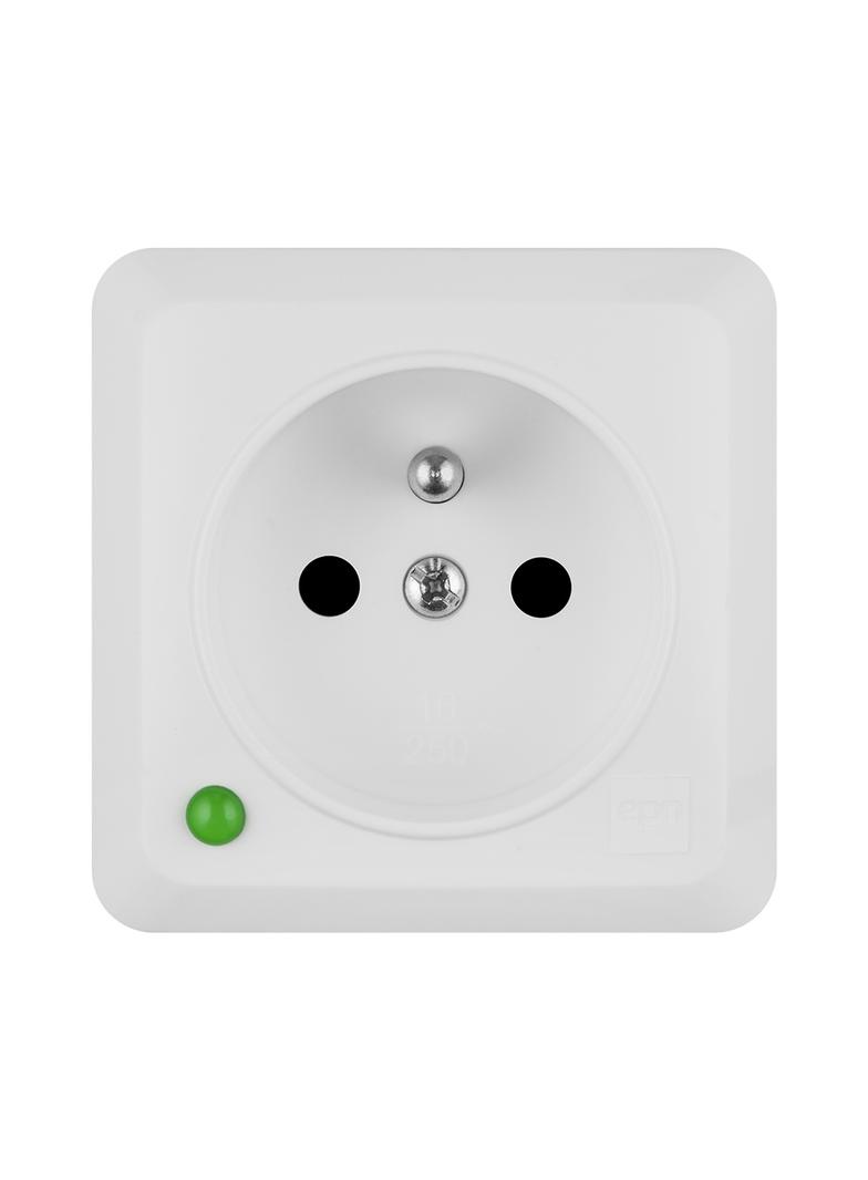 BERG GNIAZDO POJEDYNCZE 2P+Z  IP 20 biały