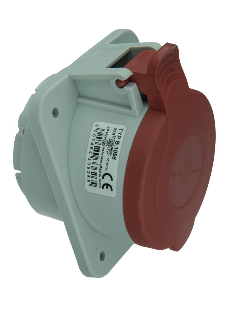 Gniazdo tablicowe 32A 5P Twiggy skośne