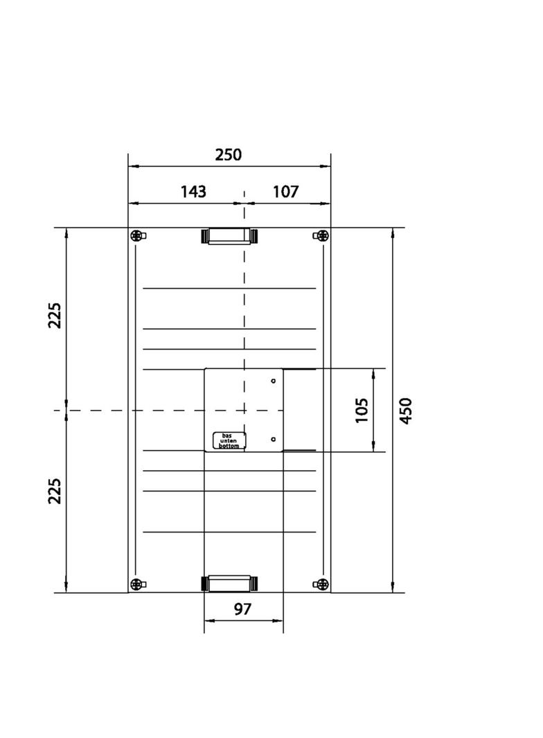univers N 450x250mm podzespół dla wyłącznika mocy H3+ P250 UK31LH1 HAGER