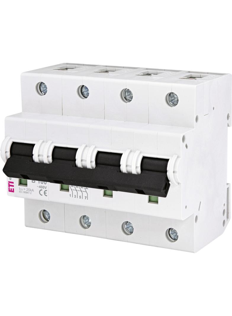 Wyłącznik nadprądowy MAT 10 4P B100A 002127732 ETI