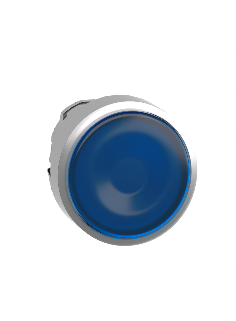 Harmony XB4 Przycisk płaski z samopowrotem LED niebieska metalowa ZB4BW363 Schneider