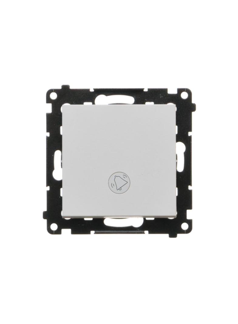 Simon 55 Przycisk zwierny /dzwonek/ z podświetleniem LED szybkozłączka Jasnoszary mat